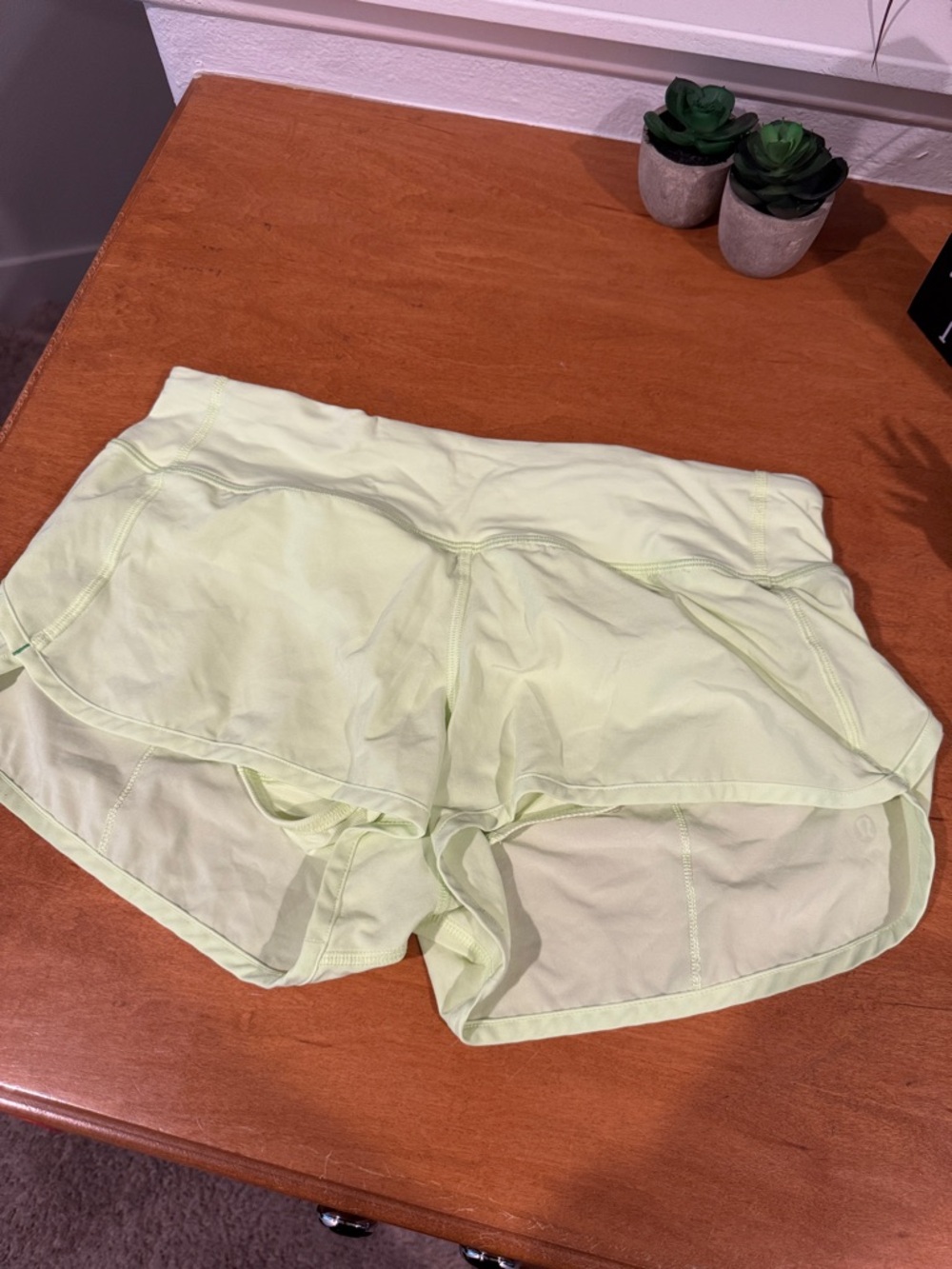 lululemon athletica Light Lime Athletic Shorts